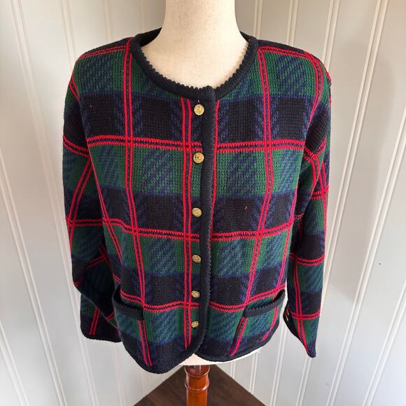 Vintage 80s/90s Chunky Knit Cardigan L - Picture 5 of 7